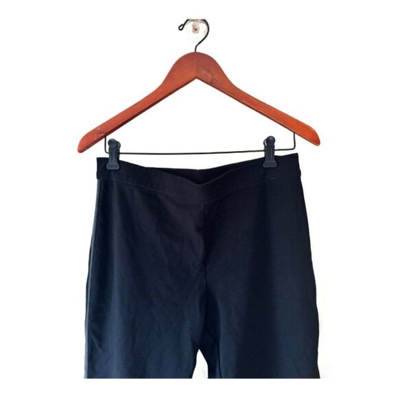Max Studio Women Leggings Size L with Faux Leather Tuxedo Strip - Picture 5 of 8